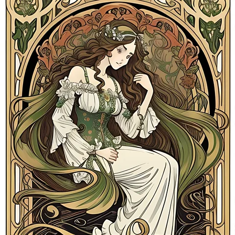 Retro vintage art example