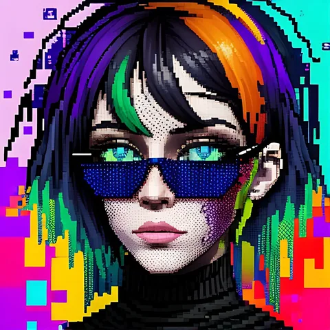 Digital modern art example