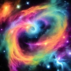 AI image generated from prompt: "a breathtaking cosmic nebula shaped like a phoenix, vibrant gases, deep starfield" — Space Art, ChilloutMix model
