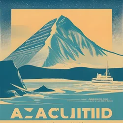 AI image generated from prompt: "a vintage travel poster of an arctic expedition, bold shapes, limited palette, strong typography" — Vintage Poster, ChilloutMix model